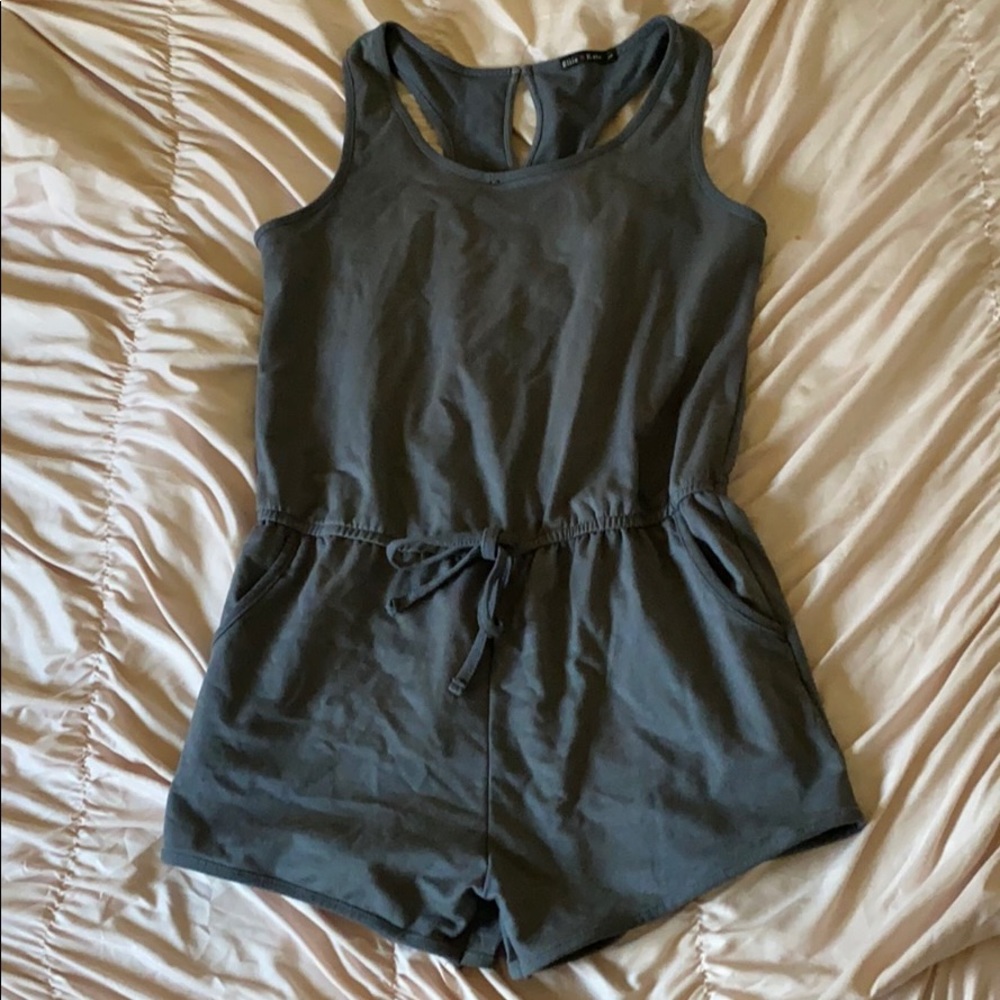Short jumpsuit dark grey